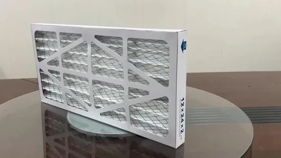 Merv8 Merv11 플리티드 에어 필터를 프리필터로, H13 HEPA 미니 플리티드 에어 필터 V로 맞춤 설정