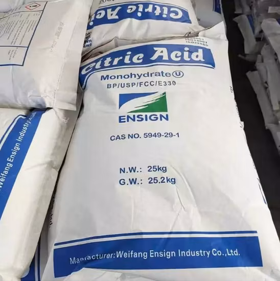 공장 가격 도매 중국 대량 구연산 일수화물 E330 식품 등급 분말