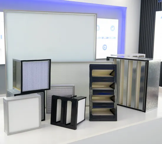 접이식 산업용 6V 셀 HEPA 필터 99.99% 5V 뱅크 HEPA 공기 필터(상업용 건물용 유리 섬유 미디어 포함)