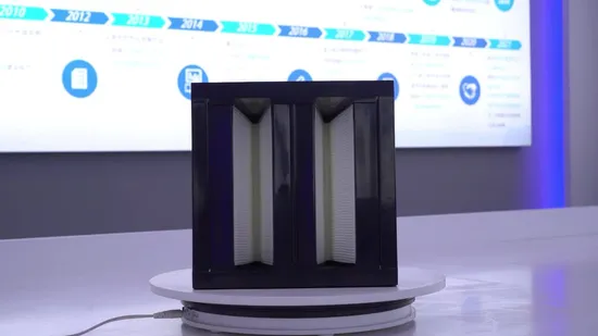 New Product High Performance Merv 13 Merv 14 H13 H14 5V Bank Activated Carbon Air Filters Glass Fiber 6V Cell HEPA Panel Filter 